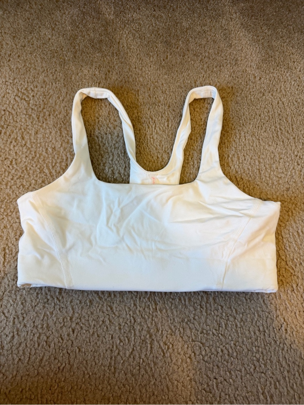 FP Movement by Free People White Scoop Neck Sports Bra